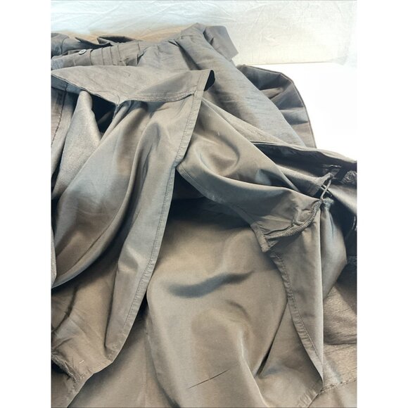 eshakti Black Puff long sleeve taffeta Fit And Flare Dress Size M Classic Career - Picture 4 of 9